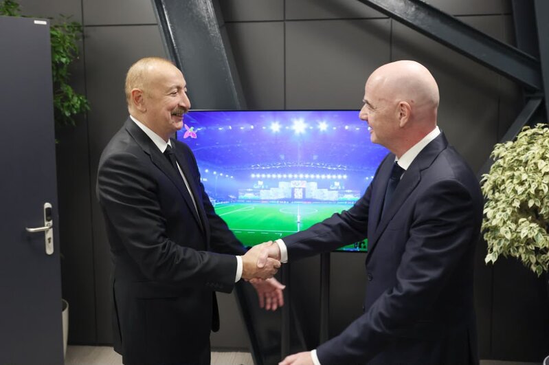 Prezident İlham Əliyev FIFA U-15 dünya çempionatının və festivalının açılış mərasimini izləyib - FOTOLAR