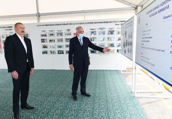 Prezident Hacıqabulda aqroparkın açılışında iştirak etdi - FOTO/VİDEO
