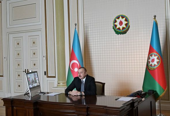 İlham Əliyev Avropa Yenidənqurma və İnkişaf Bankının prezidenti ilə videokonfrans keçirdi - FOTO