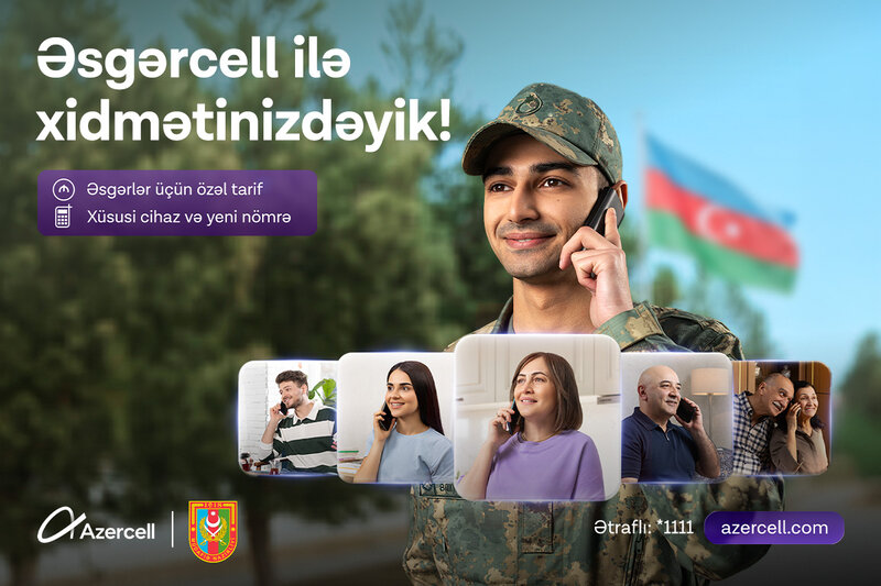 Azercell Silahlı Qüvvələr Günü münasibətilə 