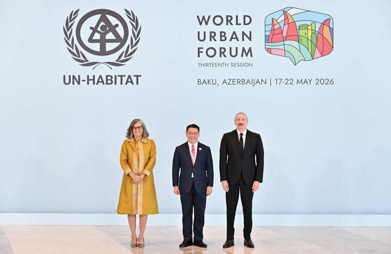 Prezident WUF13-də çıxış edir - Canlı - Fotolar