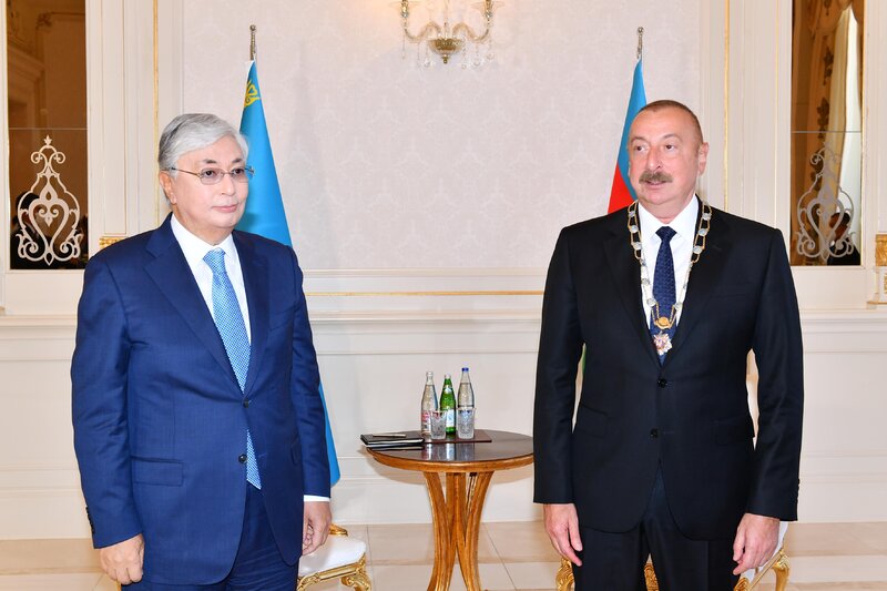 İlham Əliyev Qazaxıstanın 