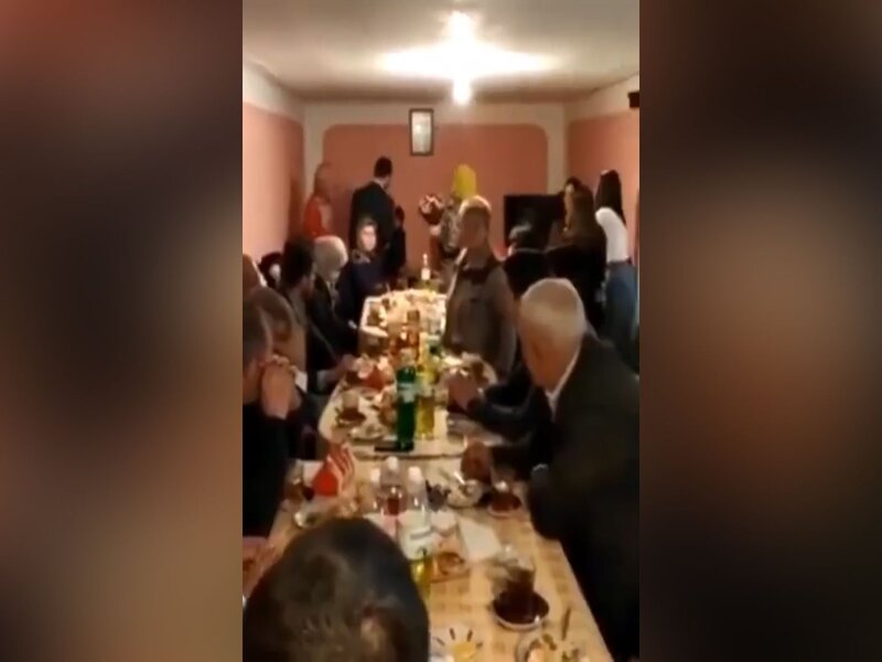 Qaradağ rayonunda nişan mərasimi keçirənlər cərimələndi - VİDEO