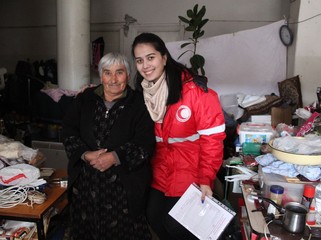 Qızıl Aypara Cəmiyyəti Qarabağın erməni sakinlərinə baş çəkib - FOTO