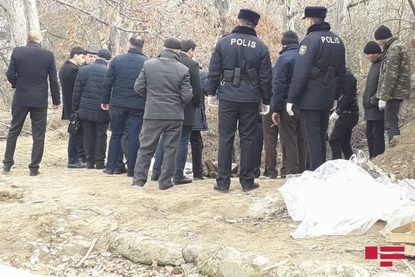 Tovuzda 10 yaşlı qızın yanmış meyiti ərazidən götürülüb - FOTO