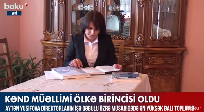Kənd müəllimi ölkə birincisi oldu - VİDEO