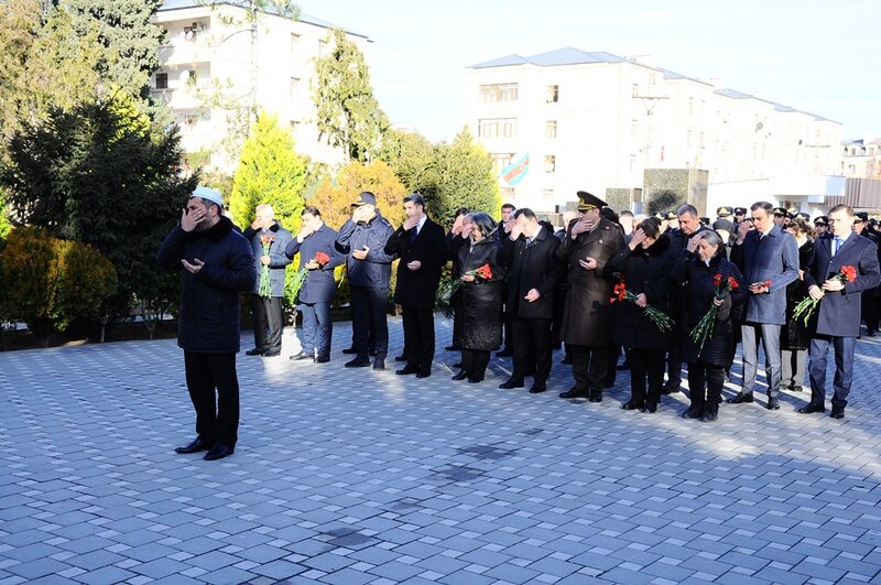 Naftalanda 20 Yanvar faciəsinin anım tədbiri keçirildi - FOTOLAR