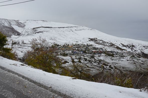 Daşkəsənə ilk qar yağıb - FOTO