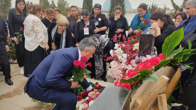 Abşeron rayonunda şəhidlər ildönümü günlərində yad edilib - FOTOLAR