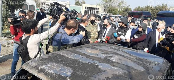 Diplomatik korpusun nümayəndələri Bərdədə - FOTO