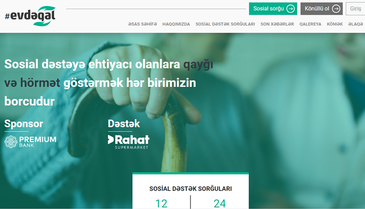 Yeni layihə: 65 yaşdan yuxarı tənha insanların ehtiyacları təmin olunacaq