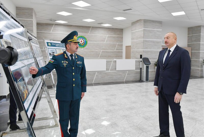 Prezident Bakıda DSX-nin yeni hərbi hospital kompleksinin açılışında iştirak edib - FOTOLAR