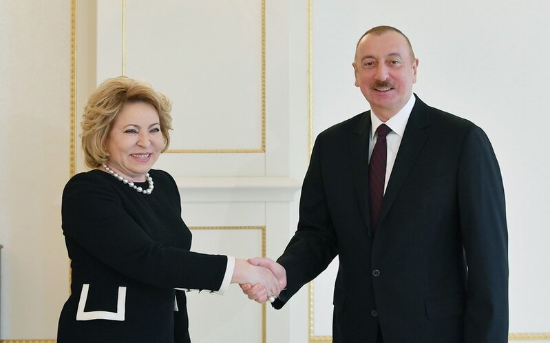 Matviyenko Azərbaycan Prezidentinə məktub ünvanladı