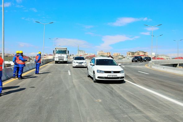 Sulutəpə dairəsində yeni yol qovşağı istifadəyə verildi - FOTO