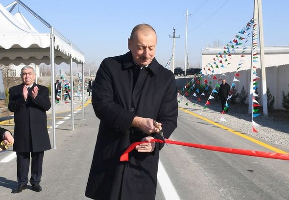 Prezident Pirili-Muradxan-Sor-Sor avtomobil yolunun açılışında - YENİLƏNİB+FOTO