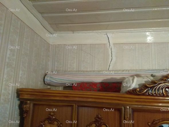 Şamaxıda zəlzələdə qəzalı vəziyyətə düşən ev hələ də bərpa olunmayıb - FOTO