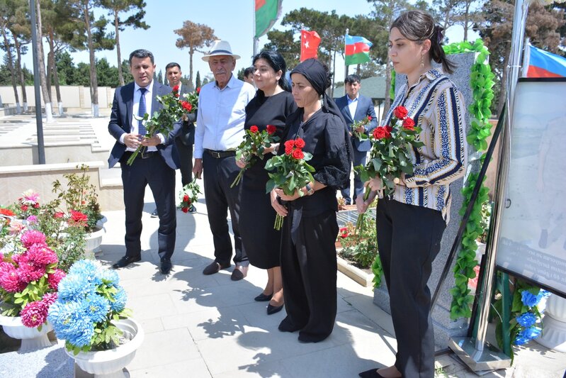 Abşeron rayonunda şəhidlərin doğum günü qeyd edildi - FOTOLAR