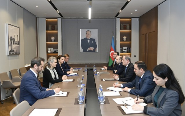 Ceyhun Bayramov Aİ-nin xüsusi nümayəndəsi ilə görüşdü