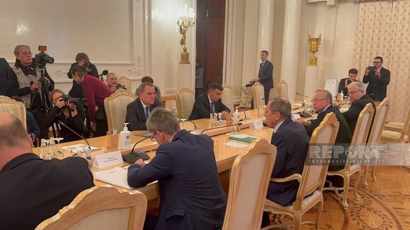 Moskvada Ceyhun Bayramovla Sergey Lavrov arasında görüş başladı
