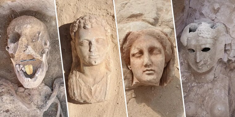 Misirdə qızıl dilli mumiyalar tapıldı - FOTO