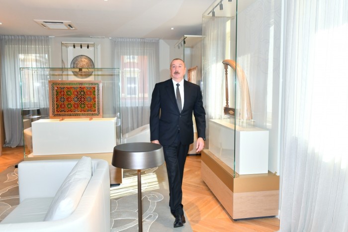 Prezident İtaliyada yeni səfirlik binasının açılışında iştirak edib - FOTO + YENİLƏNİB