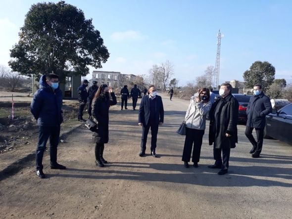 TÜRKSOY-un və Türk Şurasının nümayəndə heyəti Ağdama səfər edib - FOTO