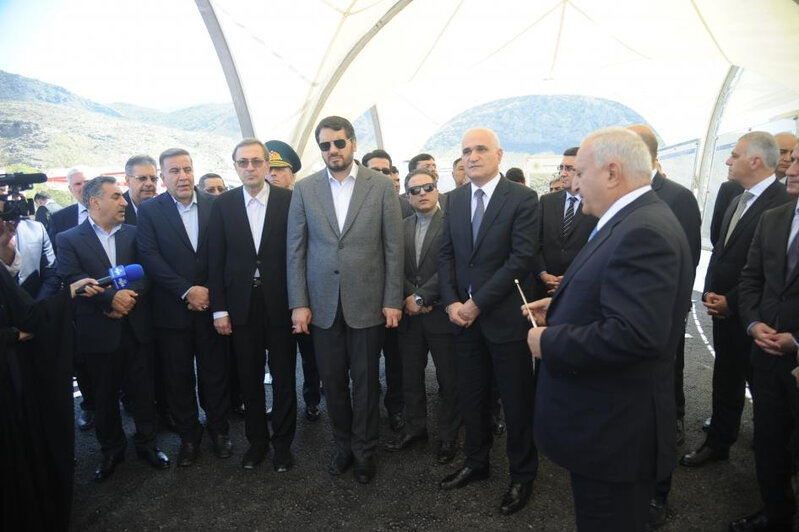 Zəngilanda Azərbaycanla İran arasında körpünün təməli qoyuldu - FOTO