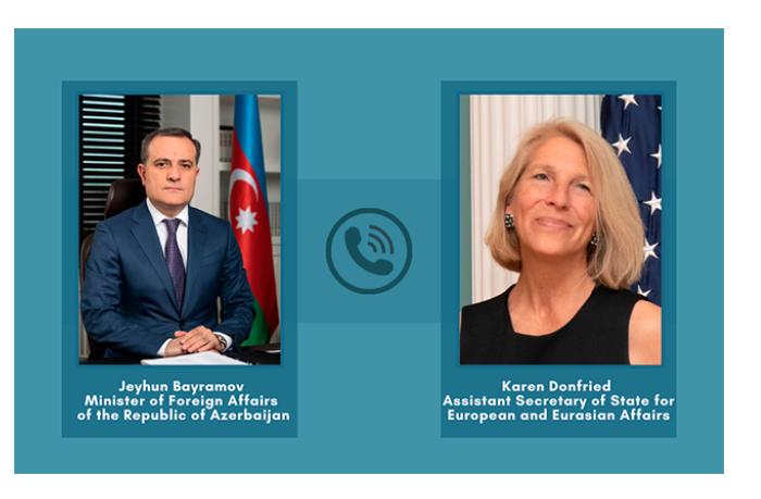 Ceyhun Bayramov Blinkenin köməkçisi ilə danışıqlar apardı