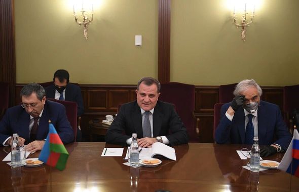Xarici İşlər naziri Ceyhun Bayramovun Rusiya Federasiyası Hökumətinin sədr müavini ilə görüşüb - FOTO