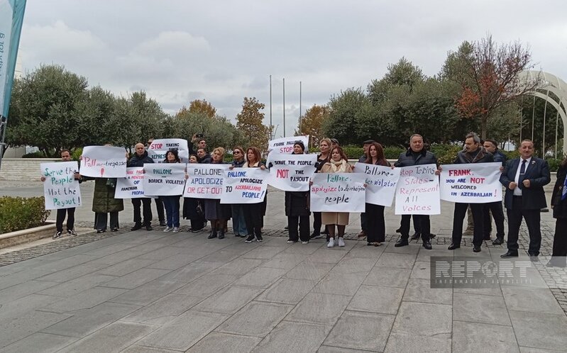 Bakıda Frank Peloniyə qarşı etiraz aksiyası keçirilir