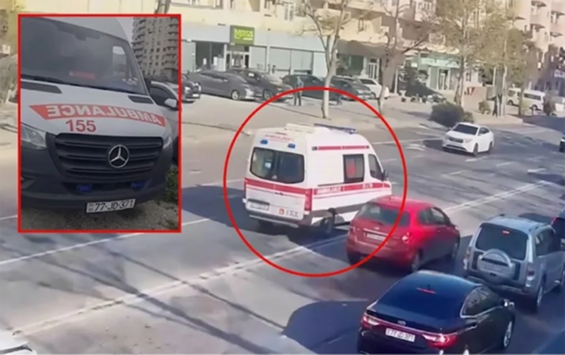 Həmin təcili yardım maşınının sürücüsü həbs edildi