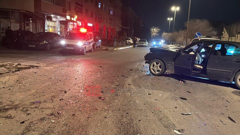 Sumqayıtda qəza – Üç nəfər xəsarət alıb – FOTO