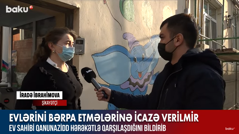 Evlərinin bərpasına icazə verilməyən sakinlər – VİDEO 