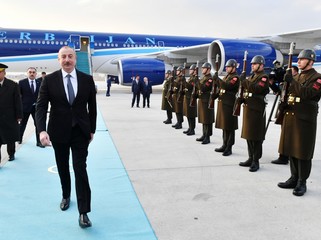 İlham Əliyev Türkiyədə səfərdədir - FOTO