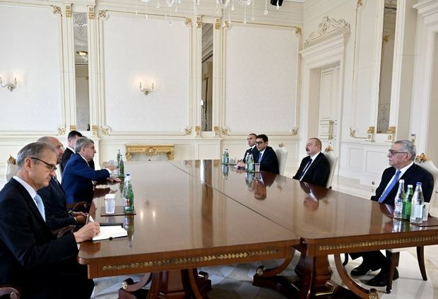 İlham Əliyev Beynəlxalq Olimpiya Komitəsinin prezidentini qəbul etdi - FOTO
