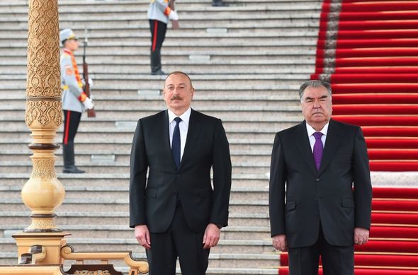 Azərbaycan Prezidentinin Düşənbədə rəsmi qarşılanma mərasimi oldu - FOTOLAR