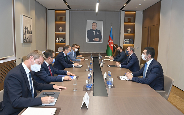 Ceyhun Bayramov Aİ-nin xüsusi nümayəndəsi ilə görüşdü