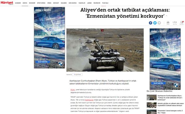 Türkiyə mediası Prezident İlham Əliyevin yerli televiziyalara müsahibəsindən yazır - FOTO