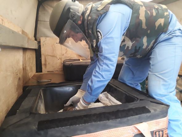 Bakıda zibillikdən top mərmisi tapıldı - FOTO