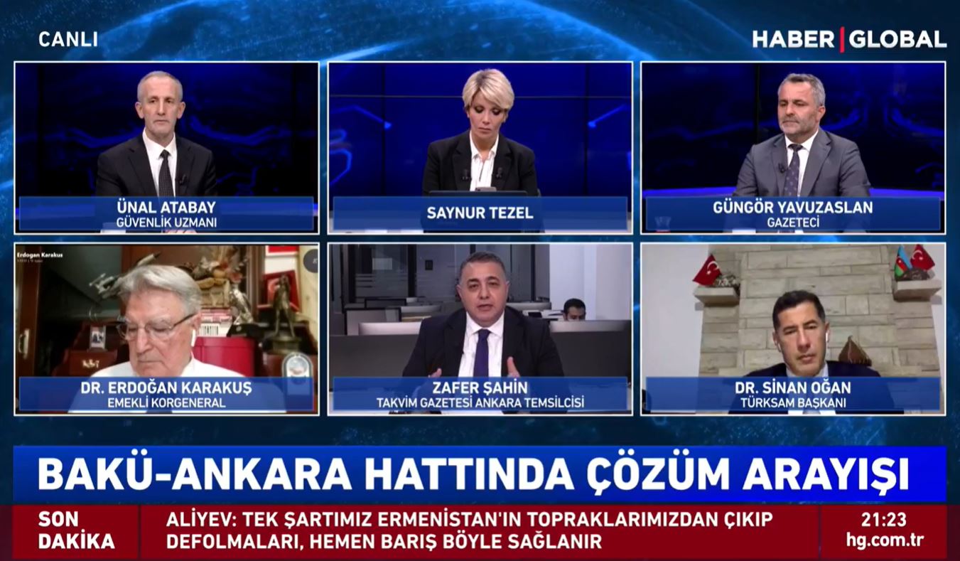 Türkiyə televiziyasında Qarabağdakı vəziyyət müzakirə edilir - CANLI YAYIM