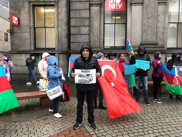 Aberdində Gəncə və Bərdə terrorunun qurbanlarına ədalət istənildi - FOTO 