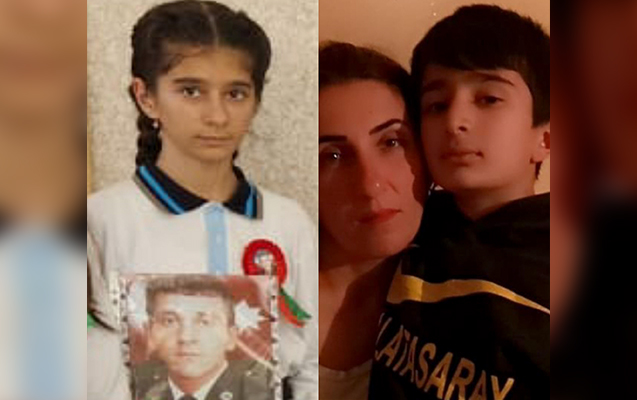 Hacıqabulda yanaraq ölən ana və övladlarının - FOTOSU