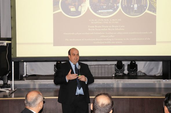 Vüqar Qurbanov Almaniyada azərbaycanlı həkimlərlə görüşdü - FOTO