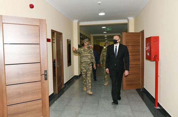 Prezident "N" saylı hərbi hissənin açılışında - YENİLƏNİB + FOTO