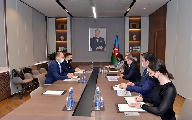 Ceyhun Bayramov "TRACECA"nın Baş katibi Aset Asavbayev ilə görüşüb - FOTO
