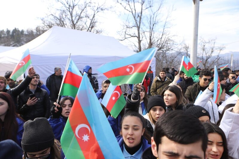 Könüllülər və gənclər təşkilatları Qarabağda ekoloji təcavüzə qarşı aksiyaya dəstək verirlər - FOTOLAR