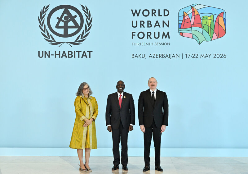 Prezident WUF13-də çıxış edir - Canlı - Fotolar