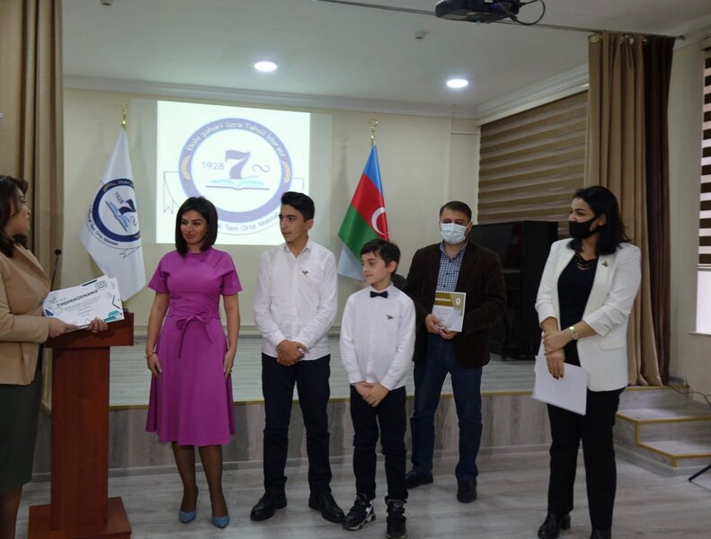 7 nömrəli məktəbdə qrant layihəsinin yekun tədbiri keçirildi - FOTOLAR
