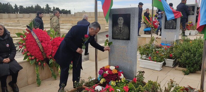 Abşeron rayonunda şəhidlər yad edilmişdir - FOTOLAR