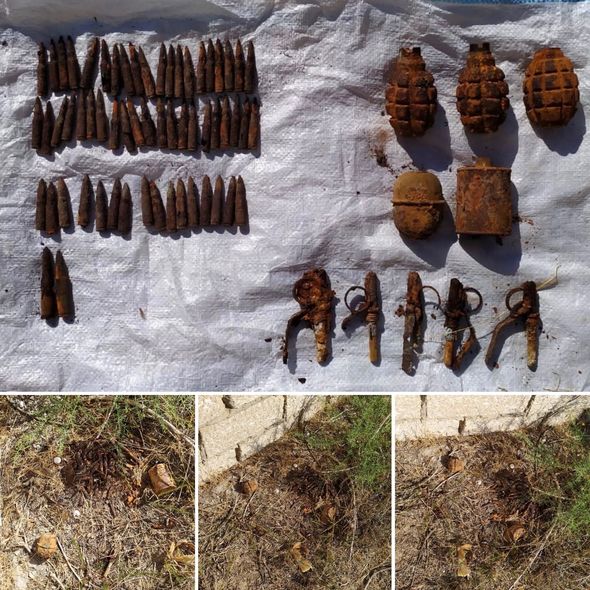 Bakıda beş qumbara və 59 patron aşkarlandı - FOTO